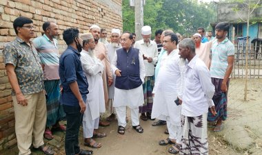 শেহালা-গাবতলায় এলাকাবাসীর সঙ্গে মতবিনিময় আব্দুল ওদুদ এমপির
