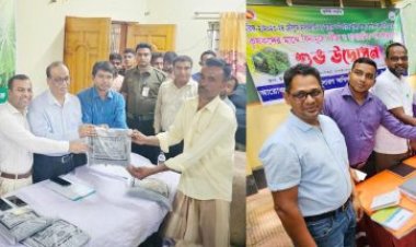 শিবগঞ্জ ও ভোলাহাটে বিনামূল্যে বীজ ও সার বিতরণ