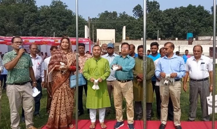 শিবগঞ্জে আন্তঃস্কুল মাদ্রাসা ও কারিগরি শিক্ষাপর্যায়ের ফুটবল প্রতিযোগিতার উদ্বোধন