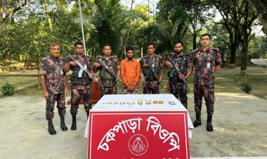 শিবগঞ্জ সীমান্তে ৪৪ ভরি স্বর্ণসহ একজন গ্রেফতার