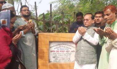 চাঁপাইনবাবগঞ্জে ৩ কোটি টাকা ব্যয়ে ব্রীজ নির্মাণকাজের উদ্বোধন