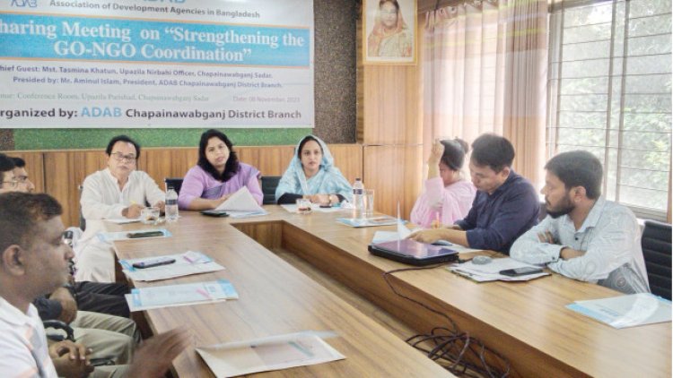 সরকার ও এনজিও কার্যক্রম বিষয়ে মতবিনিময় সভা