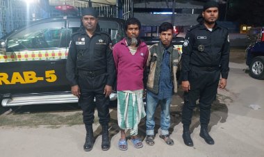 গোমস্তাপুরে অভিযান চালিয়ে গাঁজাসহ দুইজন গ্রেফতার