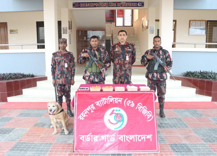 চাঁপাইনবাবগঞ্জে সীমান্ত বিস্ফোরক দ্রব্য উদ্ধার 