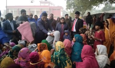 বীরমুক্তিযোদ্ধা ও শীতার্ত সাধারণ মানুষের মাঝে কম্বল বিতরণ