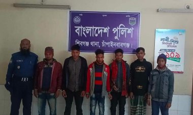 শিবগঞ্জে ডাকাতির প্রস্তুতিকালে ৬ ডাকাত আটক