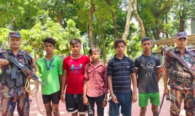 শিবগঞ্জ সীমান্তে গরু পাচারের সময় ভারতীয় পাঁচ নাগরিক আটক