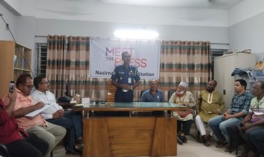 নাসিরনগরে নবাগত ওসির সাথে সাংবাদিকদের মতবিনিময় সভা