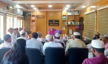 নাসিরনগরে প্রতিষ্ঠান ও রাজনৈতিক দলের প্রধানদের সাথে নবাগত নিবার্হী অফিসার এর মতবিনিময়