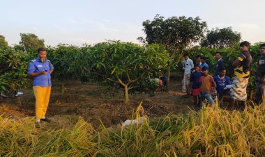 চাঁপাইনবাবগঞ্জে আম বাগান থেকে অজ্ঞাত ব্যক্তির মরদেহ উদ্ধার