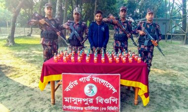 শিবগঞ্জে ভারতীয় মদসহ একজন আটক 