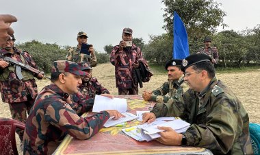 চাঁপাইনবাবগঞ্জ সীমান্তে বিএসএফের কাঁটাতারের বেড়া নির্মাণ কাজ বন্ধ থাকবে