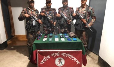 শিবগঞ্জে ভারতীয় মোবাইল ও ফেন্সিডিল উদ্ধার