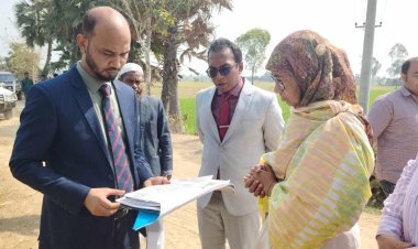 নিয়ামতপুরে টেকনিক্যাল স্কুল এন্ড কলেজ এর সম্ভাব্য স্থান পরিদর্শন করলেন প্রকল্প পরিচালক