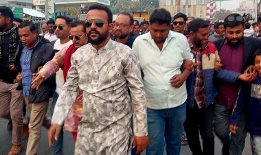 আ.লীগের মাস ব্যাপী কর্মসূচির প্রতিবাদে পুঠিয়ায় বিএনপির বিক্ষোভ