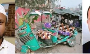 বাস ও বেবিটেক্সি মুখোমুখি সংঘর্ষে নিহত-২ আহত-৩