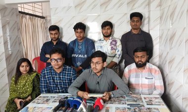 বারিন্দ মেডিকেল কলেজ কর্তৃপক্ষের বিরুদ্ধে অপপ্রচারের প্রতিবাদে শিক্ষার্থী ও ইন্টার্ন চিকিৎসকদের সংবাদ সম্মেলন