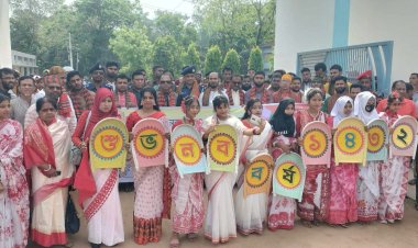 নিয়ামতপুরে উৎসবমুখর পরিবেশে বাংলা নববর্ষ উদযাপন,বর্ণাঢ্য শোভাযাত্রা