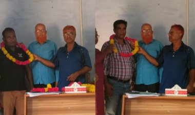 বদলগাছী মডেল প্রেসক্লাবের নতুন সদস্যদের'কে ফুল দিয়ে বরণ