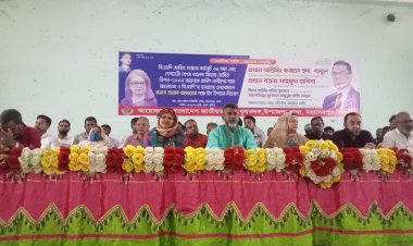 মহাদেবপুরে কৃষকদলের আলোচনা ও ঈদ উপহার বিতরন