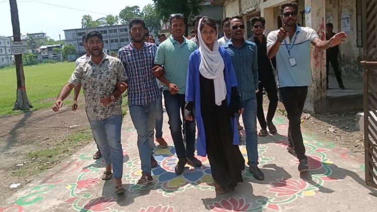 ঢাবি শিক্ষার্থী সাম্য হত্যার প্রতিবাদে দুমকীতে ছাত্রদলের বিক্ষোভ ও সমাবেশ
