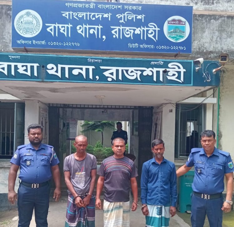 বাঘায় মাদক ও ওয়ারেন্টভূক্ত আসামীসহ আটক-৩