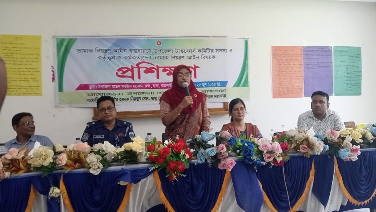 বাঘায় তামাক নিয়ন্ত্রণ আইন বাস্তবায়নে টাস্কফোর্স কমিটির সদস্যদের প্রশিক্ষণ