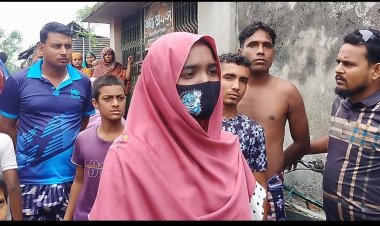 গোমস্তাপুরে স্ত্রীর স্বীকৃতির দাবিতে তরুণীর অনশন