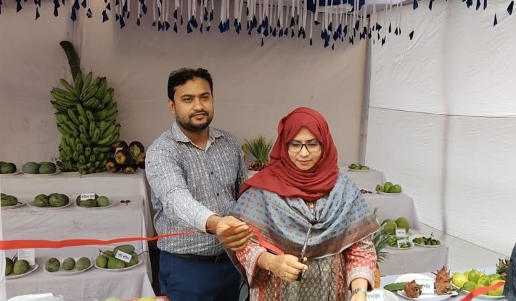 চাঁপাইনবাবগঞ্জের নাচোলে দিনব্যাপী মৌসুমী ফল মেলার উদ্বোধন