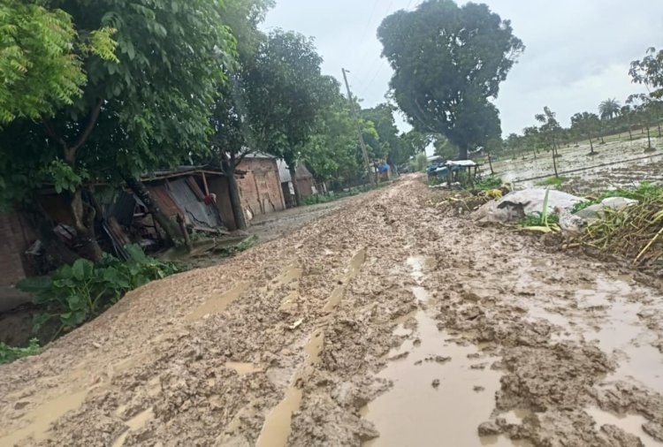 গোমস্তাপুরে চার দশক ধরে জরাজীর্ণ এক কিলোমিটার সড়ক-এলাকাবাসীর চরম দুর্ভোগ