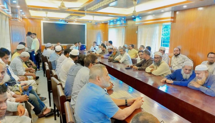 নবীগঞ্জে সংঘর্ষ পরবর্তী শান্তি প্রতিষ্ঠায় প্রশাসনের উদ্যোগে মতবিনিময় সভা