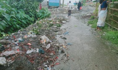 নাসিরনগরে রাস্তায় মযলা আবর্জনার স্তূপে জনদুর্ভোগ চরমে