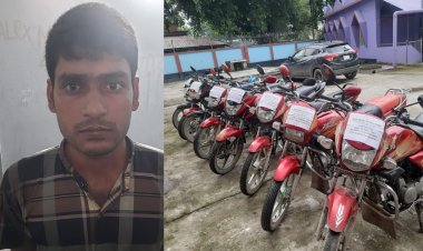 চাঁপাইনবাবগঞ্জে চুরি হওয়া ৮টি মোটরসাইকেল উদ্ধার