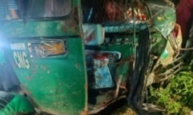 নাসিরনগরে ট্রাক্টরও সিএনজি মুখোমুখি সংঘর্ষে সিএনজি চালক নিহত-আহত-৫