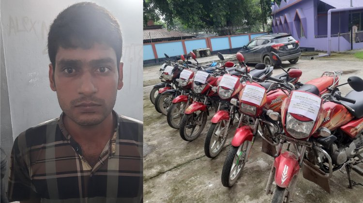 চাঁপাইনবাবগঞ্জে চুরি হওয়া ৮টি মোটরসাইকেল উদ্ধার 