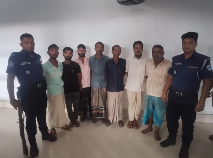 নাসিরনগরে জুয়ার সরঞ্জামসহ ৭ জুয়ারী গ্রেফতার