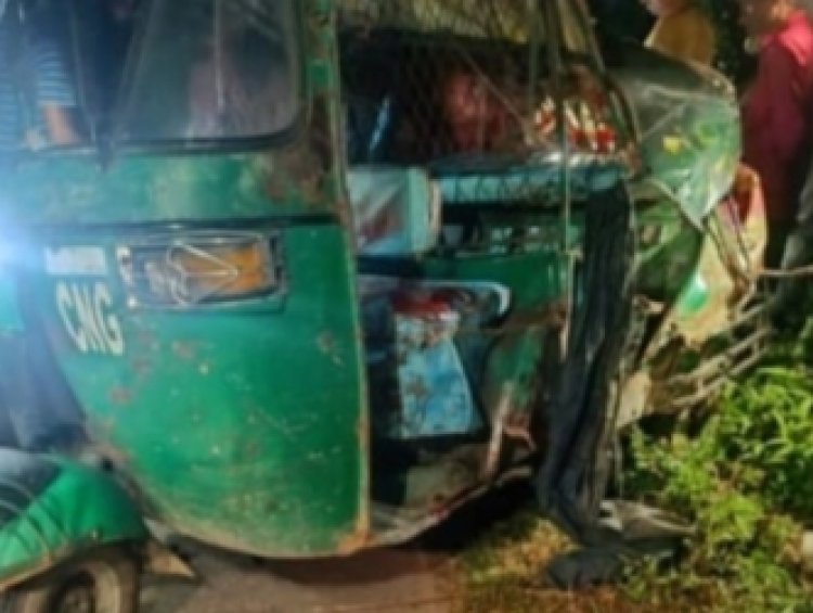 নাসিরনগরে ট্রাক্টরও সিএনজি মুখোমুখি সংঘর্ষে সিএনজি চালক নিহত-আহত-৫