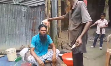 পলাশবাড়ীতে স্ত্রীকে তালাক দিয়ে ৪০ কেজি দুধ দিয়ে গোসল করলেন লিটন