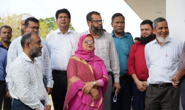 পরিকল্পনা কমিশনের সদস্যদের পবিপ্রবির উন্নয়ন প্রকল্প সরেজমিন পরিদর্শন