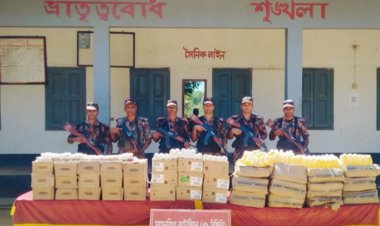 শেরপুর সীমান্তে ভারতীয় কসমেটিক্স মাদক জব্দ