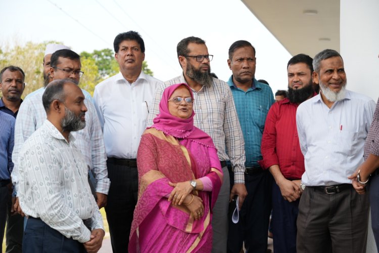 পরিকল্পনা কমিশনের সদস্যদের পবিপ্রবির উন্নয়ন প্রকল্প সরেজমিন পরিদর্শন