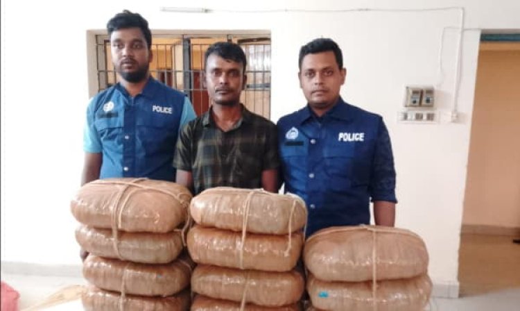 ব্রাহ্মণবাড়িয়া গাঁজাসহ একজন গ্রেফতার