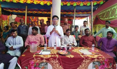 দুমকীতে পূজা মন্ডপে এনসিপির শুভেচ্ছা বিনিময়