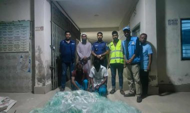 দুমকিতে অবৈধ কারেন্ট জালসহ দুই জেলে আটক   