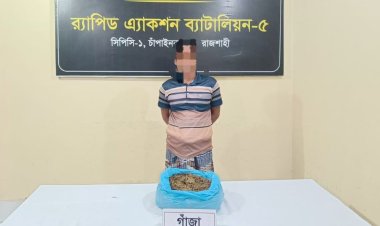 চাঁপাইনবাবগঞ্জে গাঁজাসহ একজন গ্রেফতার