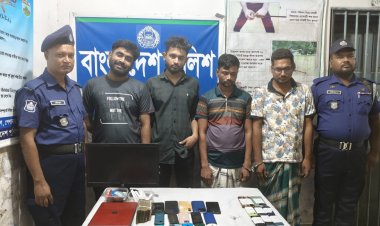 রাজশাহীতে যৌথ বাহিনীর জালে ধরা পড়লো বিকাশ ও ইমো হ্যাকার চক্রের ৪ সদস্য