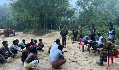 চুনারুঘাটে অবৈধ বালু উত্তোলনের দায়ে ১৪ জনের কারাদণ্ড