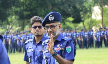 হবিগঞ্জে পুলিশ বিভাগের পদোন্নতি পরীক্ষার প্যারেড অনুষ্ঠিত