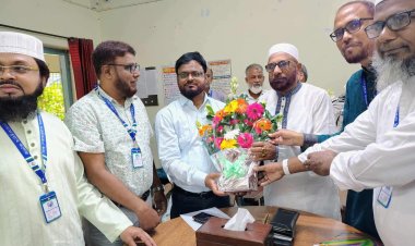 চাঁপাইনবাবগঞ্জে শাহনেয়ামতুল্লাহ কলেজের নতুন অধ্যক্ষর যোগদান