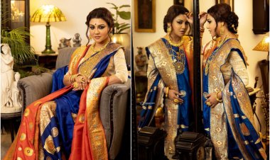 ৪৫ বছর আগের শাড়ি পরে স্মৃতিকাতর জয়া আহসান